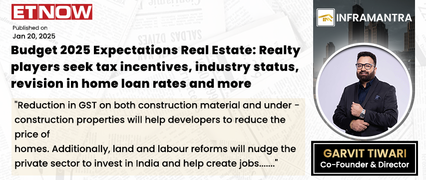 Budget 2025 Expectations Real Estate: Realty players seek tax incentives, industry status, revision in home loan rates and more - Budget 2025