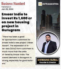 Emaar India to invest Rs 1,600 cr on new housing project in Gurugram