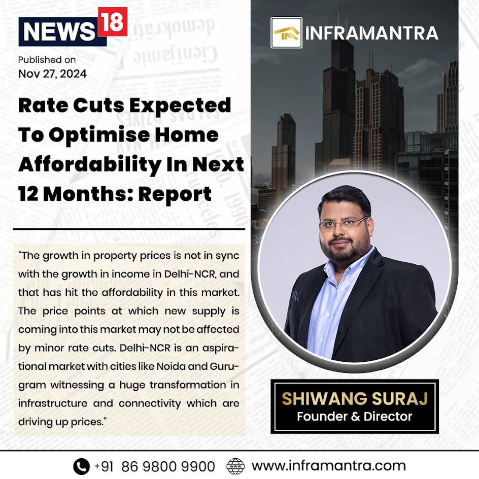 RBI Must Initiate Rate Cuts As Housing Sales Showing Signs Of Fatigue': Inframantra's Shiwang Suraj | Interview